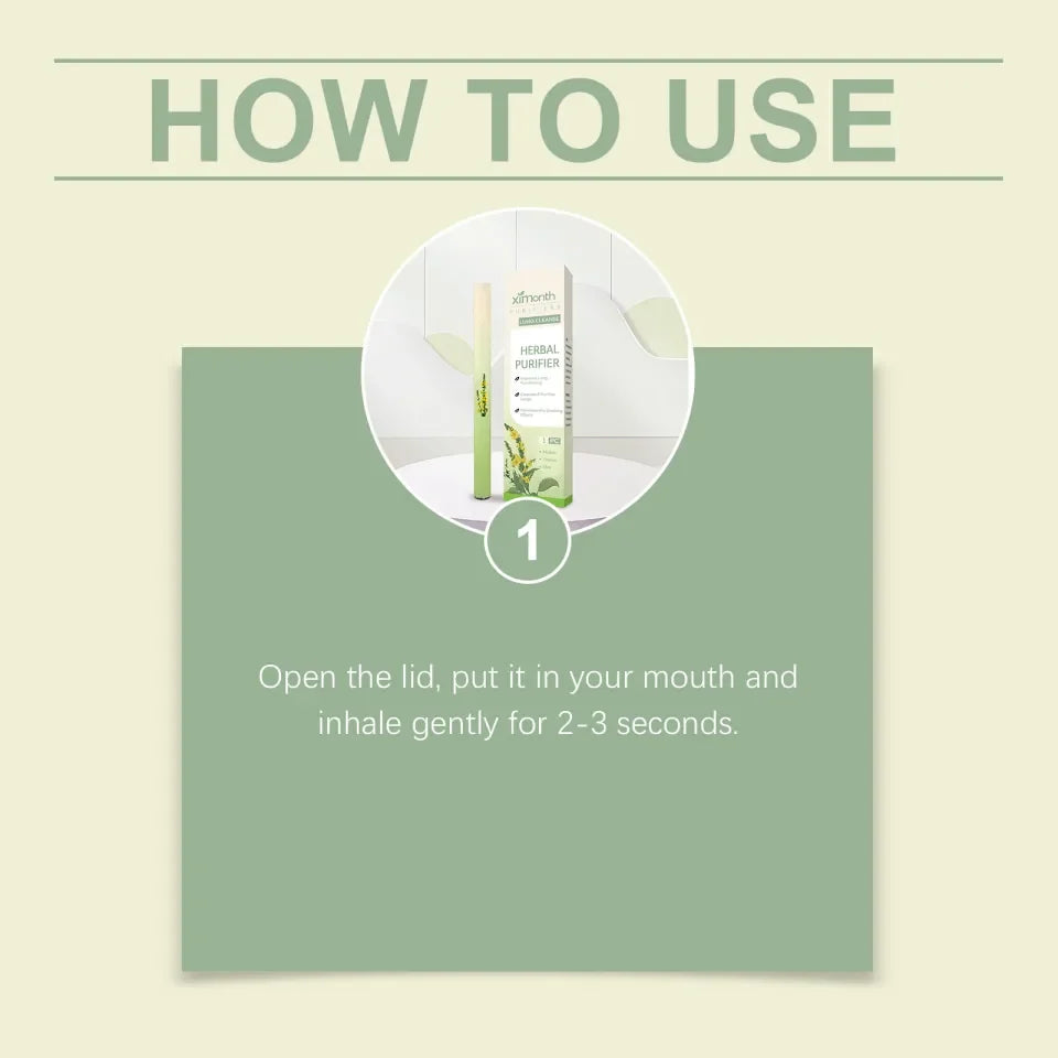 Ximonth Herbal Purifier Herbal Diffuser Pen with Extracts of Mullein