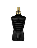 Jean Paul Gaultier Le Male men's fragrance bottle, 4.2 oz, with sleek design and branding visible.