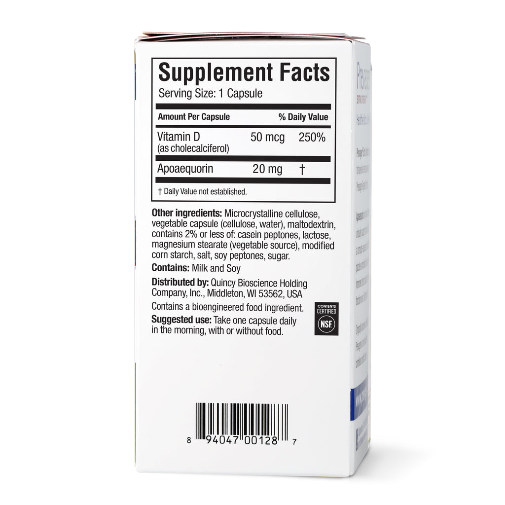Prevagen Extra Strength Capsules, 60ct 1 Pack, Prevagen with Apoaequorin & Vitamin D