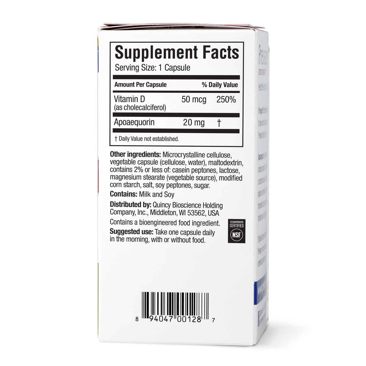 Prevagen Extra Strength Capsules, 60ct 1 Pack, Prevagen with Apoaequorin & Vitamin D