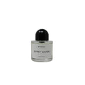 Hub Wavy Byredo Gypsy Water perfume bottle, 3.4 fl oz, unisex luxury fragrance with sleek design and clear glass packaging.