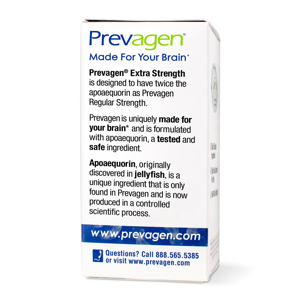 Prevagen Extra Strength Capsules, 60ct 1 Pack, Prevagen with Apoaequorin & Vitamin D
