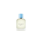 Dolce & Gabbana Light Blue Pour Homme luxury men's perfume bottle, 3.4 fl oz, with sleek design and blue accents.