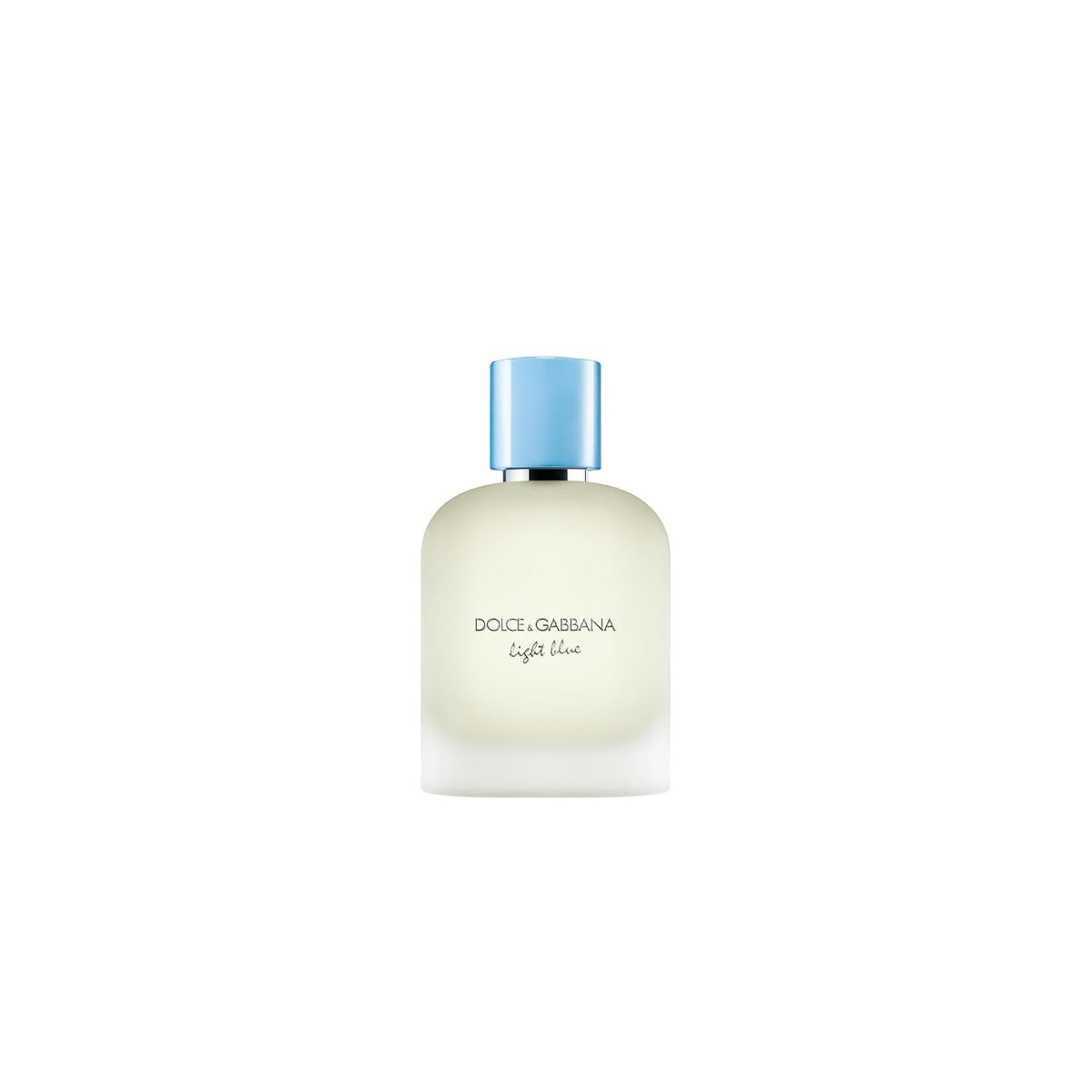 Dolce & Gabbana Light Blue Pour Homme luxury men's perfume bottle, 3.4 fl oz, with sleek design and blue accents.