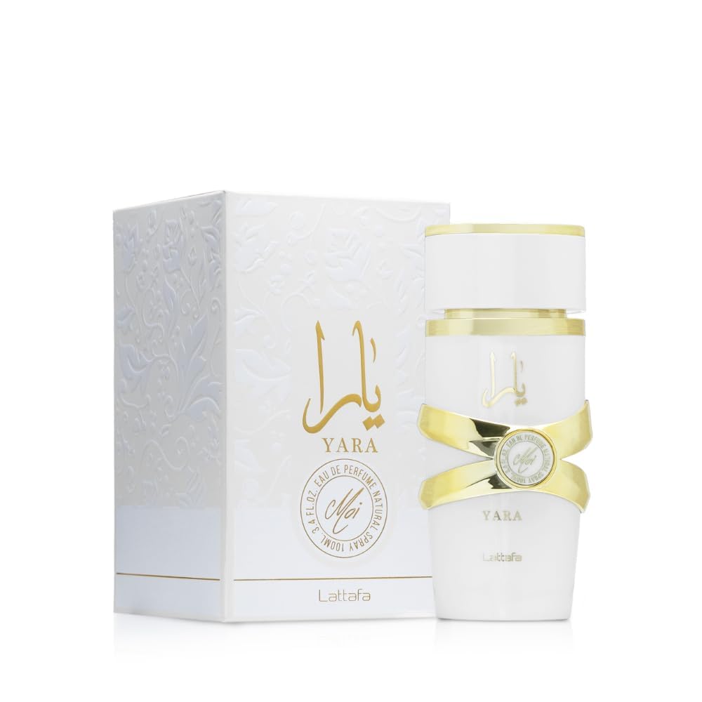Lattafa Yara Moi perfume for women by Hub Wavy, 100 ml bottle with elegant floral and fruity scent design.