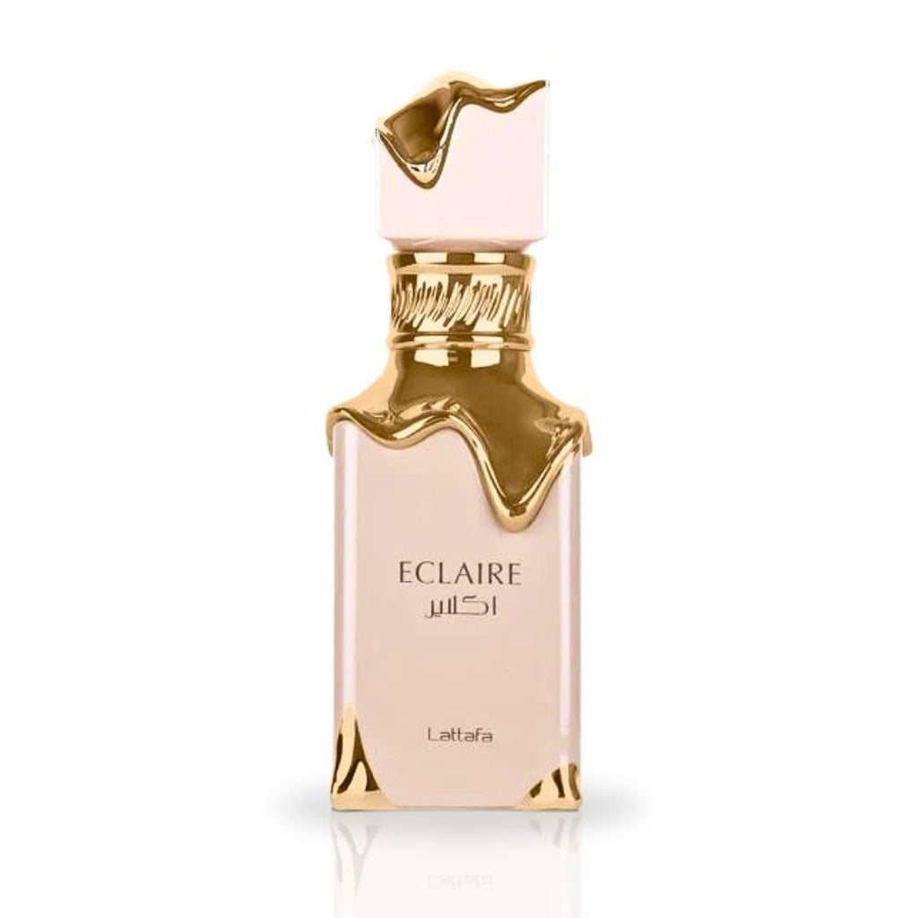 Hub Wavy Lattafa Eclaire perfume for women, 3.4 oz, elegant floral fragrance in a sleek bottle, luxury ladies perfume.