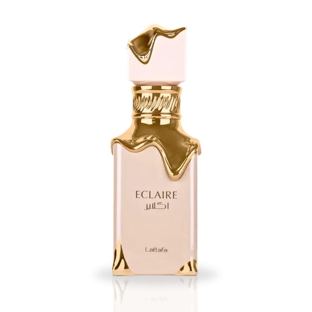 Hub Wavy Lattafa Eclaire perfume for women, 3.4 oz, elegant floral fragrance in a sleek bottle, luxury ladies perfume.