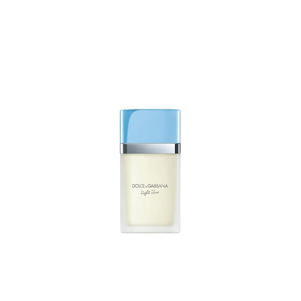 Dolce & Gabbana Light Blue luxury perfume bottle for women, 1.7 fl oz, with a sleek design and light blue color.