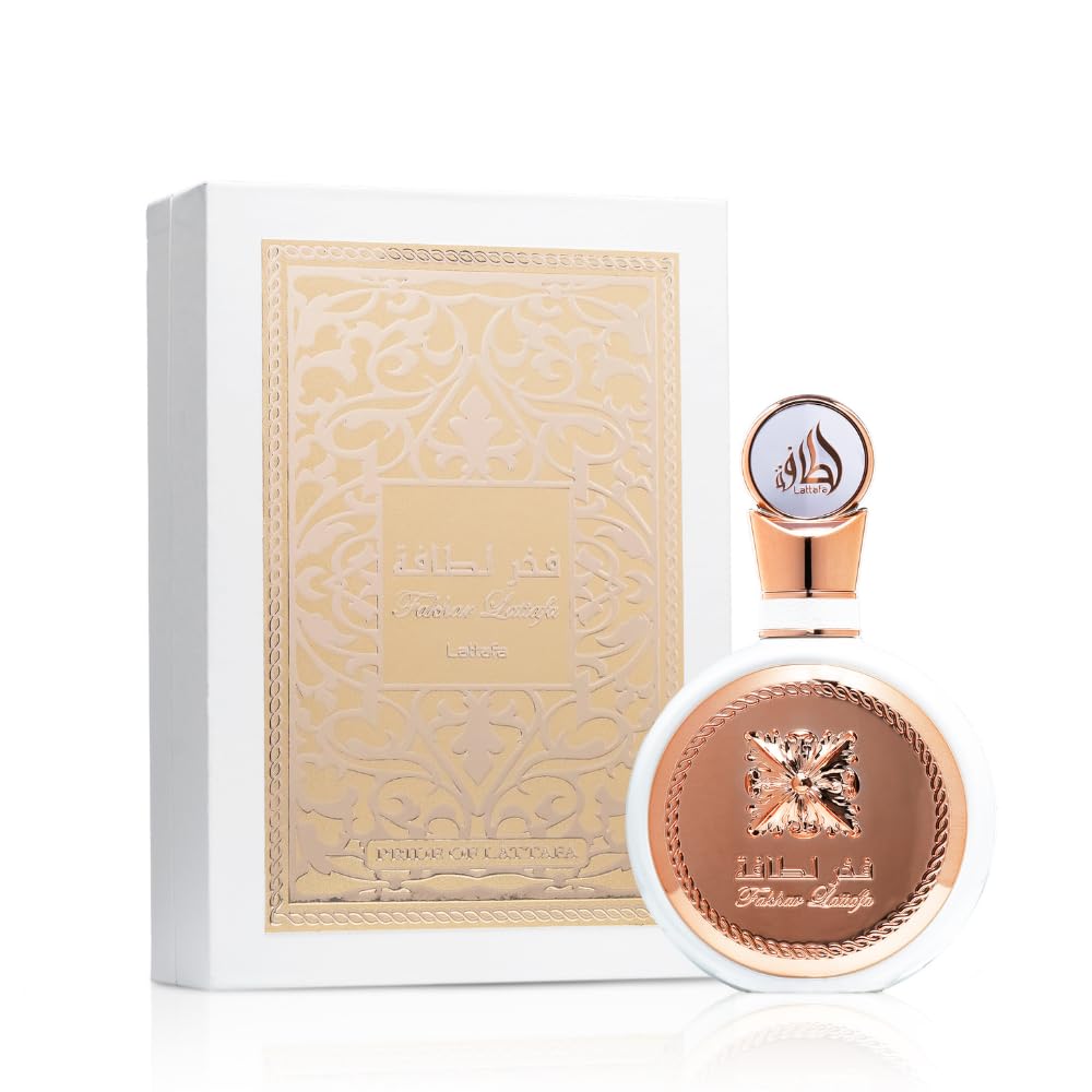 Hub Wavy Lattafa Fakhar perfume bottle for women, 3.4 fl oz, featuring an elegant glass design and luxurious fragrance.