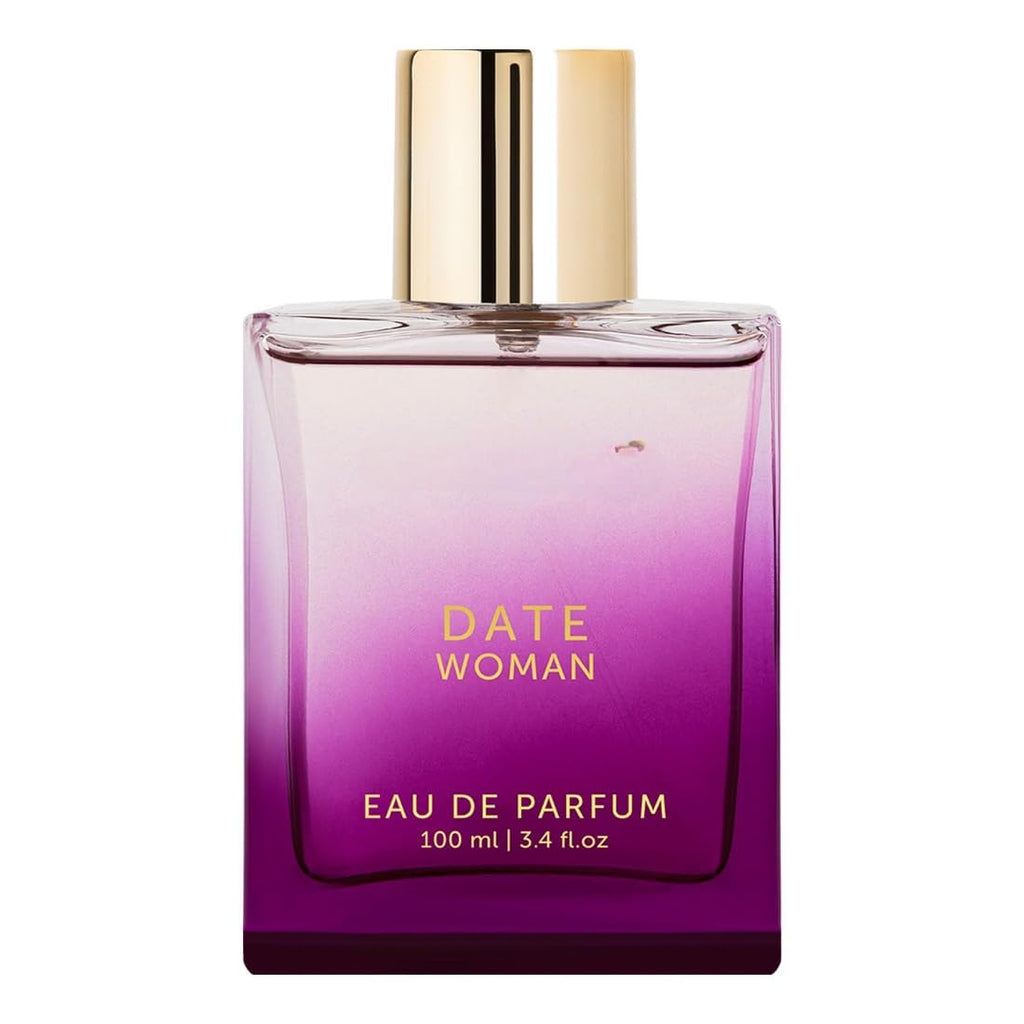 Hub Wavy Bellavita Luxury Date perfume bottle with floral and pink pepper notes, featuring jasmine and moss accents.