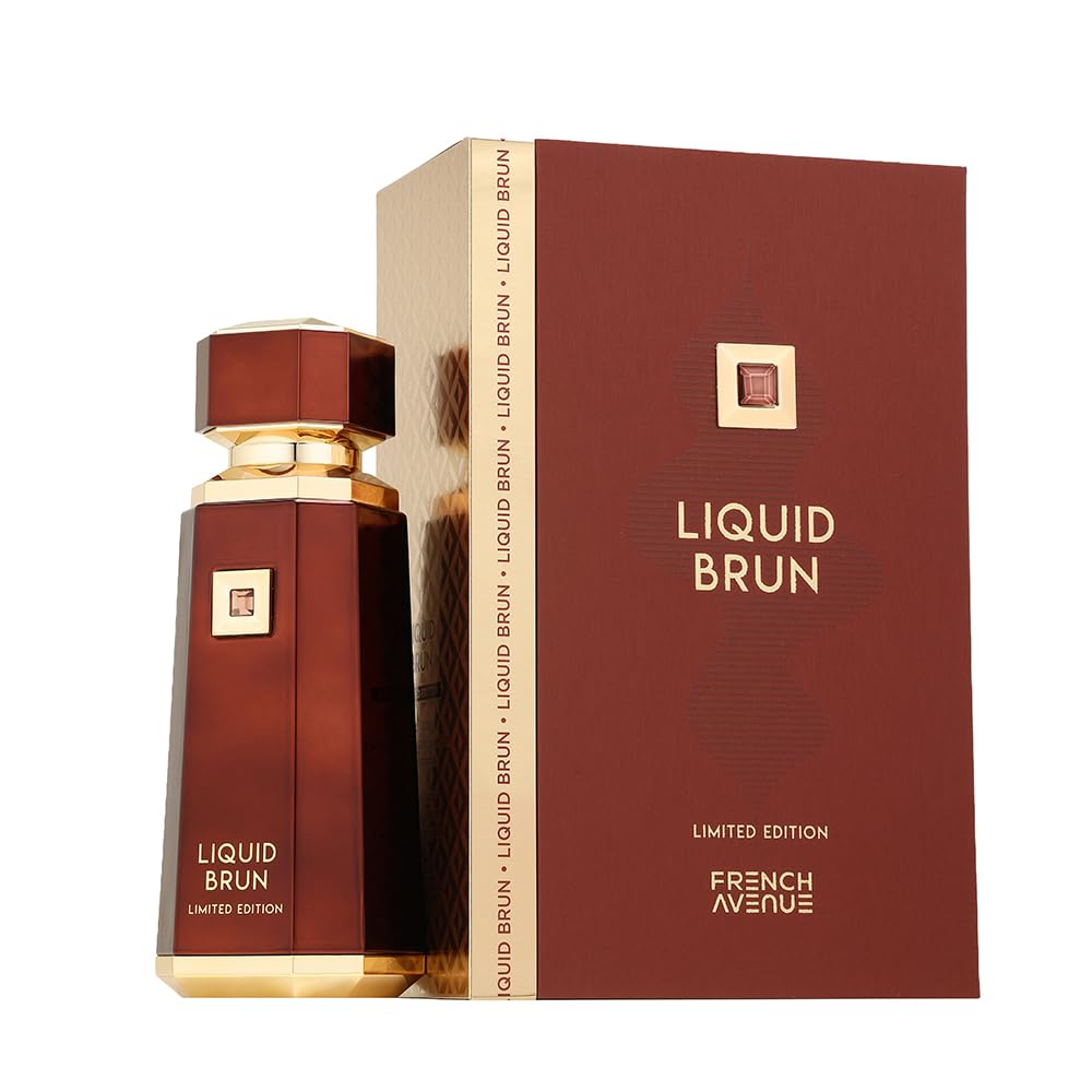 Hub Wavy Fragrance World Liquid Brun men's perfume bottle, 3.4 oz, featuring sleek packaging and luxurious scent for men.