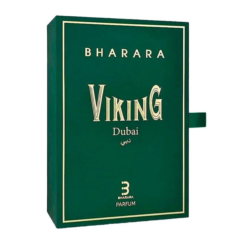 Hub Wavy Bharara Viking Dubai perfume bottle, luxury unisex fragrance with sleek design, 3.4 oz (100 ml).