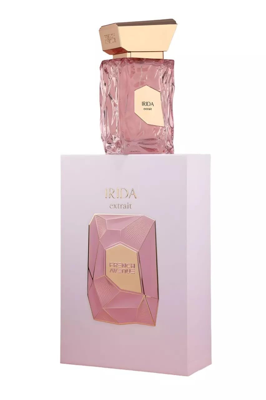 Hub Wavy French Avenue Irida perfume bottle, luxury unisex fragrance with long-lasting scent, 3.4 oz (100 ml).