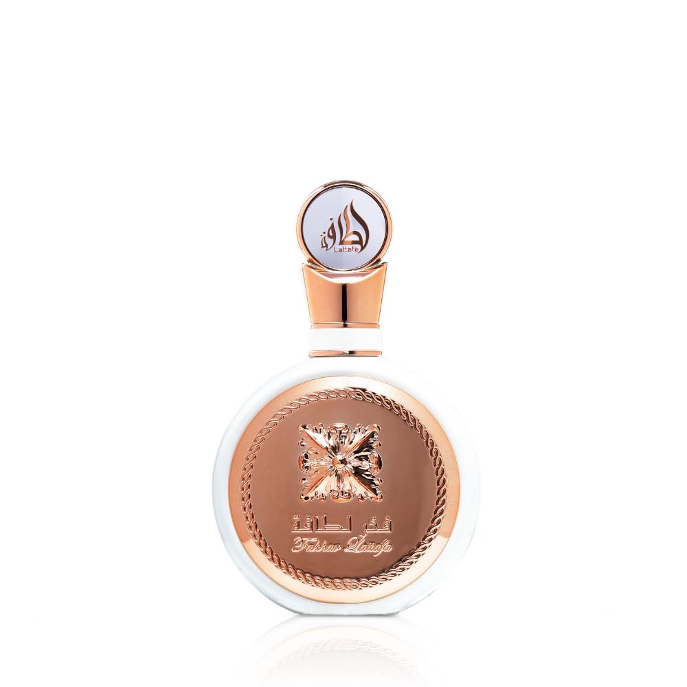 Hub Wavy Lattafa Fakhar perfume bottle for women, 3.4 fl oz, showcasing elegant glass design and luxurious fragrance.