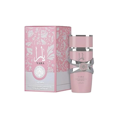 Hub Wavy Lattafa Vanilla Gourmand perfume bottle showing floral and fruity scent details, 3.4 fl oz, long-lasting women's fragrance