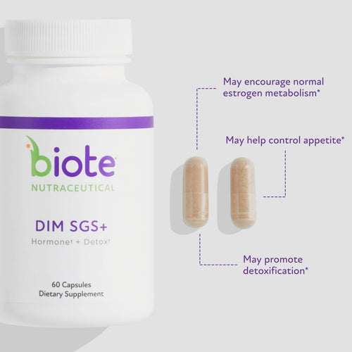 Biote Nutraceuticals DIM SGS | Hormone & Detox Support | 60 Capsules