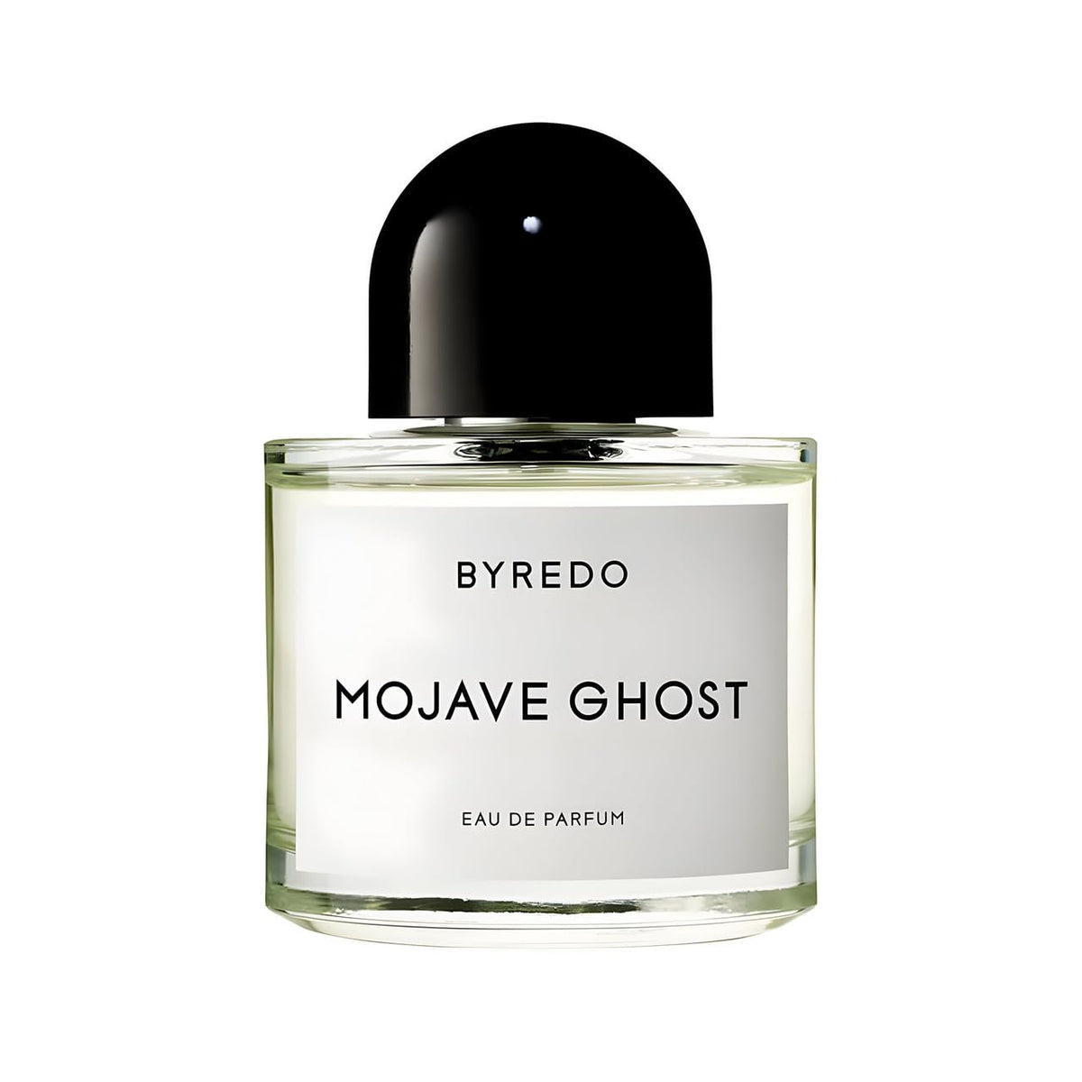 Hub Wavy Byredo Mojave Ghost perfume bottle, luxury unisex fragrance in 3.4 oz/100 ml size, elegant and modern design