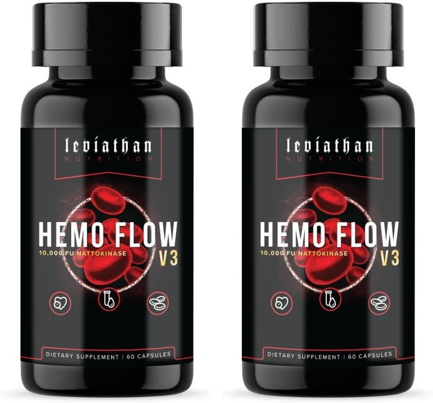 Leviathan Nutrition Hemo Flow | Supplement with Nattokinase for Nitric Oxide