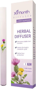 Upgraded Mullein Inhaler for Lung Cleansing & Breathing Support, Portable Herbal Diffuser Pen with Atomizing Technology, Air Freshener with 600 Uses (Purple)