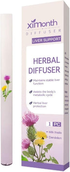 Upgraded Mullein Inhaler for Lung Cleansing & Breathing Support, Portable Herbal Diffuser Pen with Atomizing Technology, Air Freshener with 600 Uses (Purple)