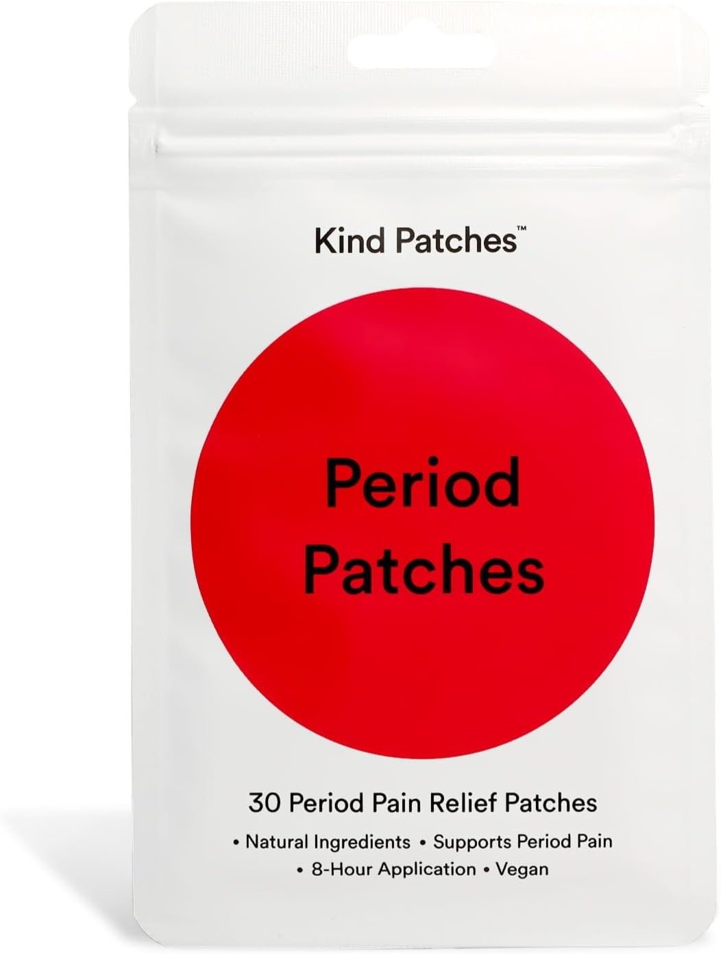 Kind Patches Period Patches - Period Relief Iron Patches with Menthol, Camphor and Chamomile - Menstrual Relief with Lavender Essential Oil - 30 Count