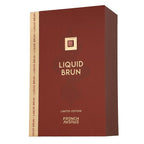 Hub Wavy Liquid Brun men's perfume bottle, 3.4 oz, luxury fragrance with elegant design and branding visible.