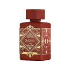 Hub Wavy Lattafa Bade'e Al Oud Sublime perfume bottle, 100ml luxury unisex fragrance with elegant design and rich oud scent.