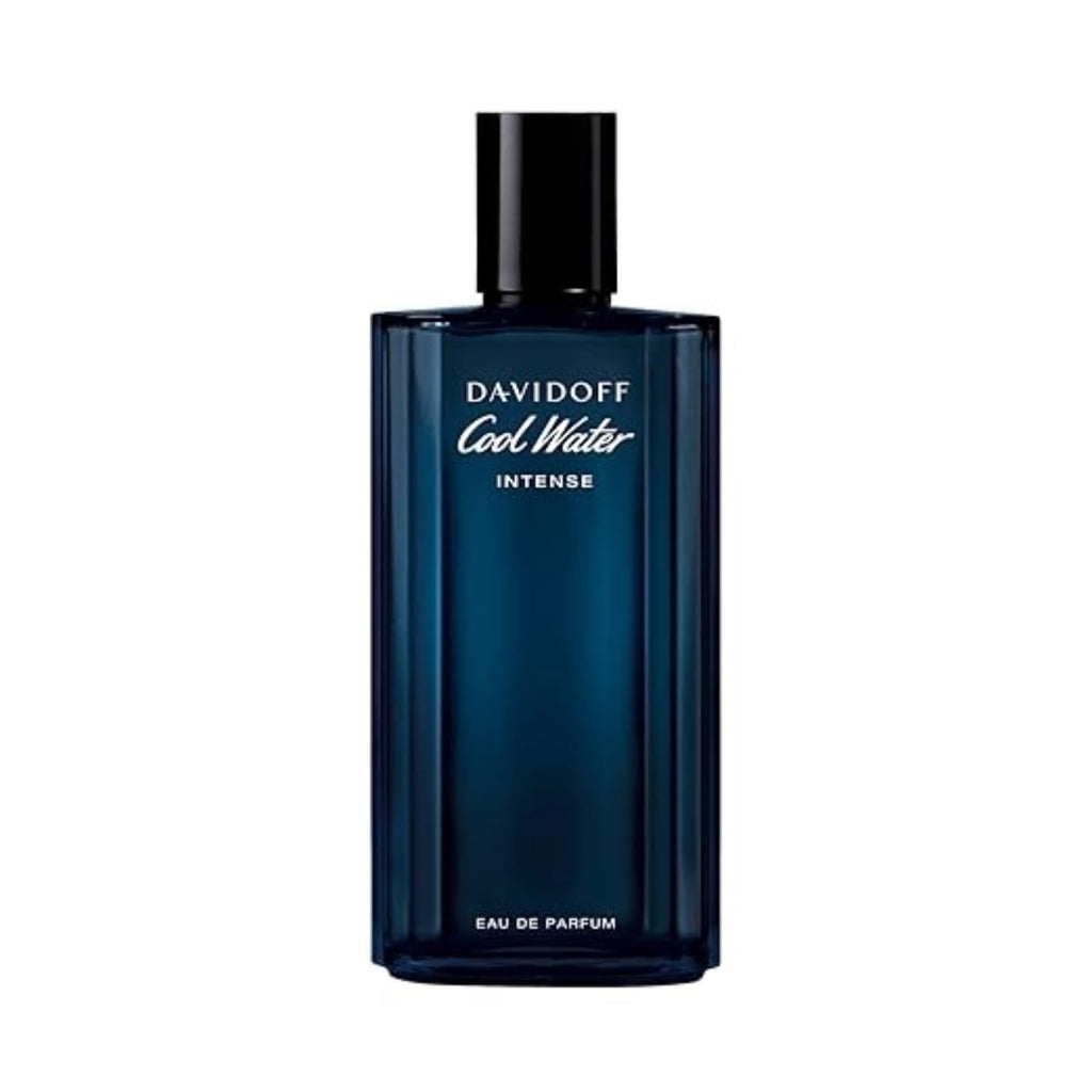 Hub Wavy Davidoff Cool Water Intense men's perfume bottle with woody fresh scent in 4.2 oz size.