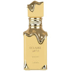 Hub Wavy Lattafa Eclaire Banoffi perfume bottle, luxury long-lasting fragrance for women, 3.4 ounces / 100 ml.