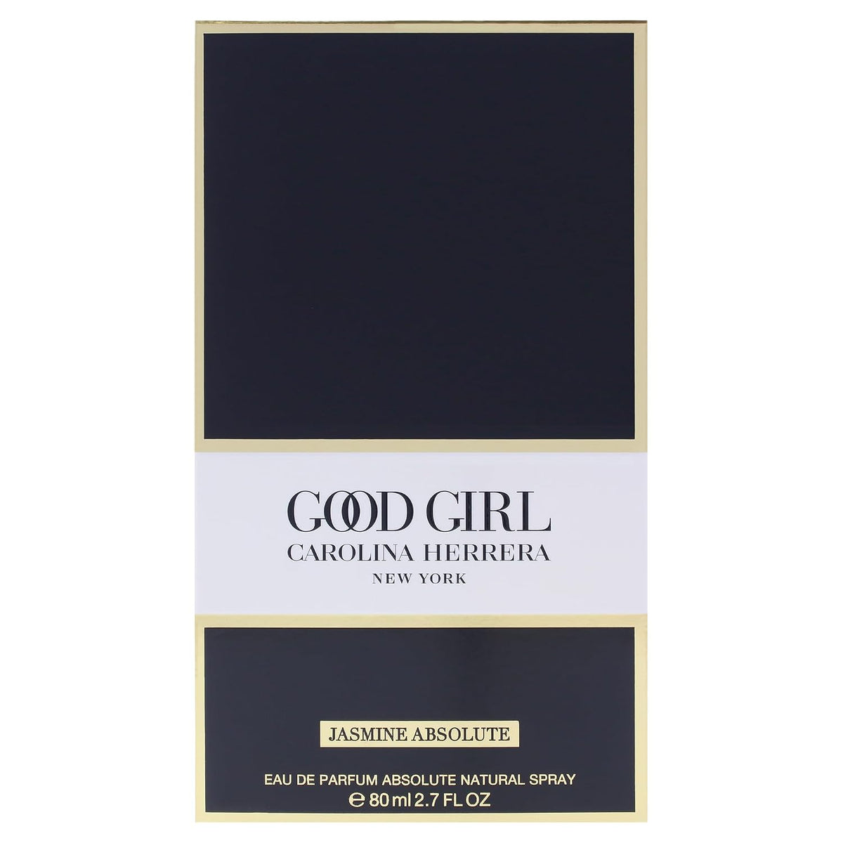 Hub Wavy Carolina Herrera Good Girl perfume bottle, 2.7 oz/80 ml, elegant women's fragrance with floral and oriental notes.