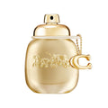 Hub Wavy Coach Gold Parfum for Women, 3 oz luxury perfume bottle with gold accents, elegant and sophisticated design.