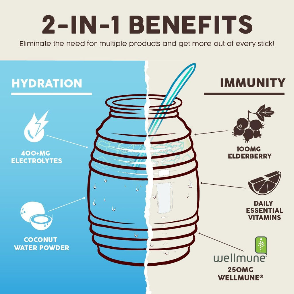 Salud 2-in-1 Hydration + Immunity Drink Mix, Horchata