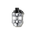 Viktor & Rolf Spicebomb Metallic Musk unisex perfume bottle, 3 oz / 90 ml, with sleek metallic design and clear glass packaging.