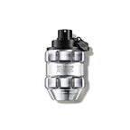 Viktor & Rolf Spicebomb Metallic Musk unisex perfume bottle, 3 oz / 90 ml, with sleek metallic design and clear glass packaging.