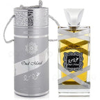 Hub Wavy Lattafa Green Tea Purifying Clay Stick Mask for unisex, featuring a sleek green bottle with branding and product details.