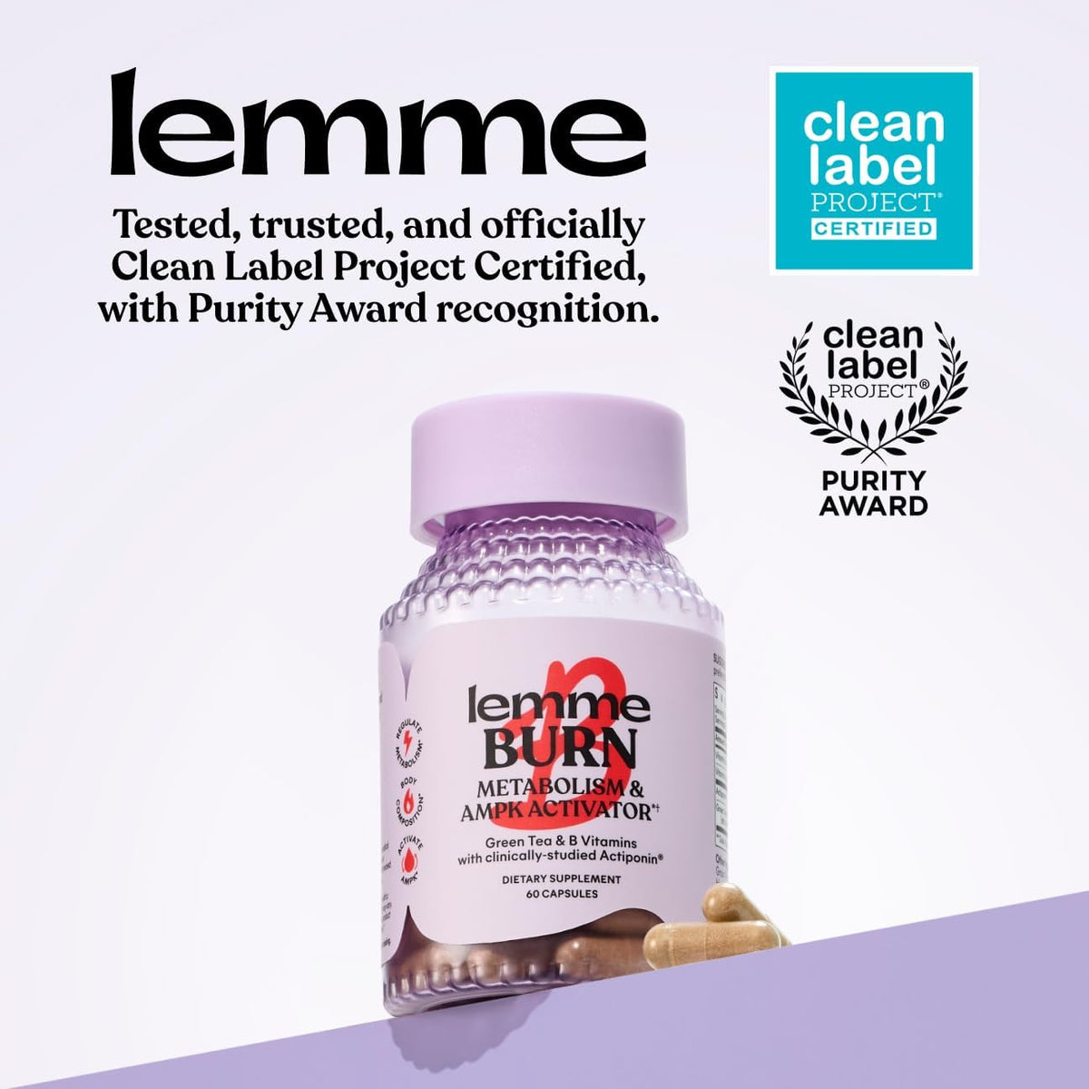 Lemme Burn Belly Fat Capsules for Metabolism Support, 30-Day Supply