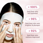 Quasi Bio-Collagen Face Mask Overnight – Hydrating Korean Sheet Mask – Niacinamide & Low Molecular Collagen – Firming & Smoothing Skincare for All Skin Types – 4 Masks