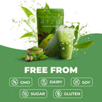RYZE Organic Mushroom Matcha with 6 Adaptogenic Mushrooms, 30 Servings