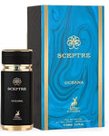 Maison Alhambra Sceptre Oceana luxury unisex perfume by Hub Wavy, 3.40 oz bottle, elegant design, fresh ocean-inspired scent.