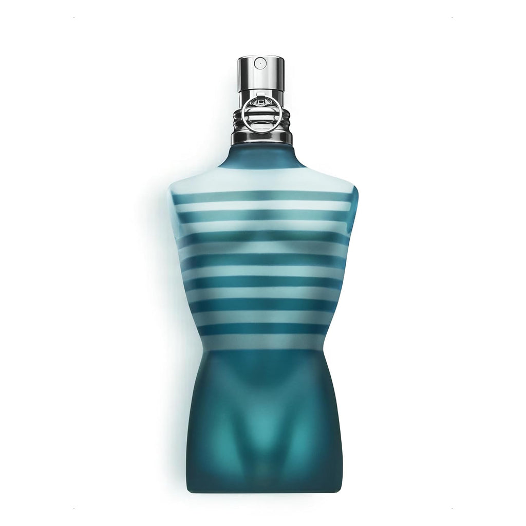 Hub Wavy Jean Paul Gaultier Le Male unisex perfume bottle with sleek packaging, 3.4 oz / 100 ml, stylish and luxurious scent