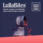 LullaBites - Natural Sleep Gummies - Made in USA - With 5-HTP, L-Theanine, Magnesium & Valerian Root - Melatonin Free - Vegan - Halal - Sugar, Gluten Free - Sweet Strawberry - 60 Gummies - 30 Servings