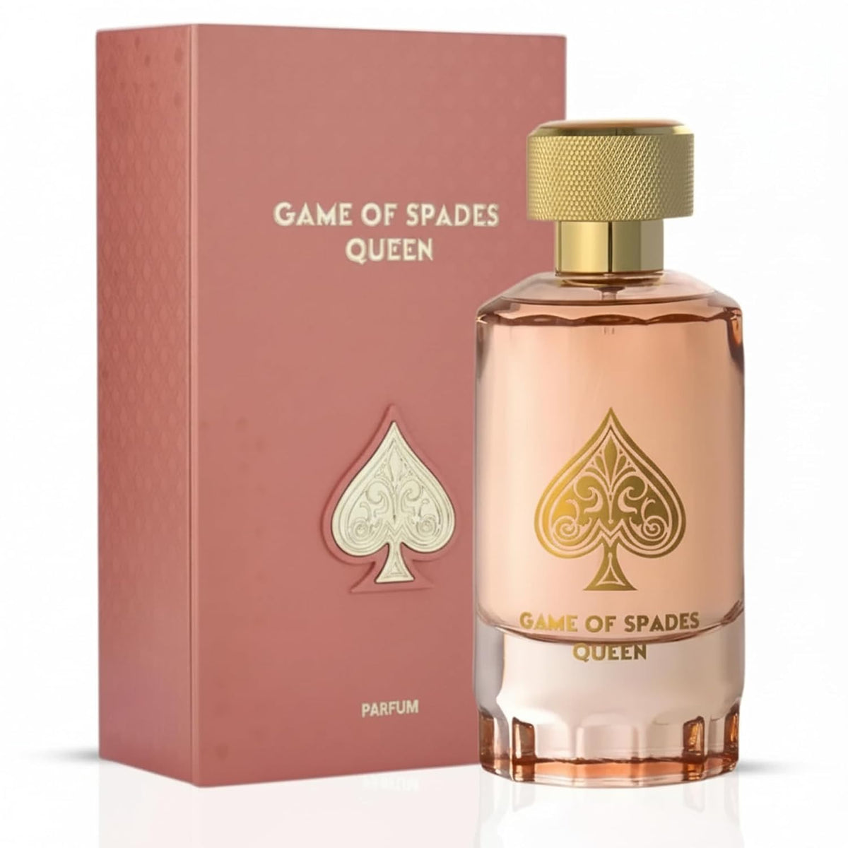 Jo Milano Game of Spades Queen luxury perfume for women in 3.4 fl oz bottle, featuring bold, long-lasting floral and spicy notes.