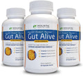 Holistic Health Labs Gut Alive - All Natural Support to Fight IBS, Heartburn, Acid Indigestion, Acid Reflux, Bloating & Gas. Unique Formulation (60 Count (Pack of 2))