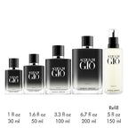 Giorgio Armani Acqua di Giò Profumo men's perfume bottle with sleek design and silver cap, 3.4 oz / 100 ml.