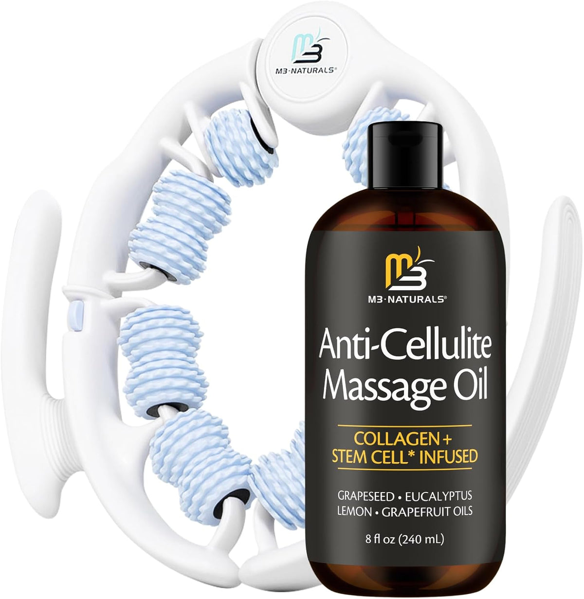 Firming Body Oil, Cellulite Massage Oil for Legs and Body, 16 fl oz by M3