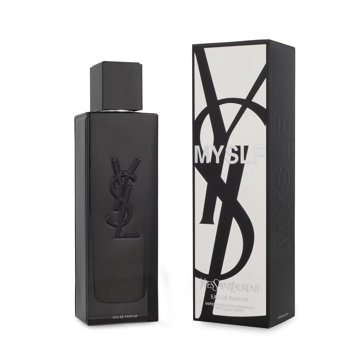 Yves Saint Laurent MYSLF men's fragrance bottle, 3.4 oz / 100 ml, with sleek design and modern branding.