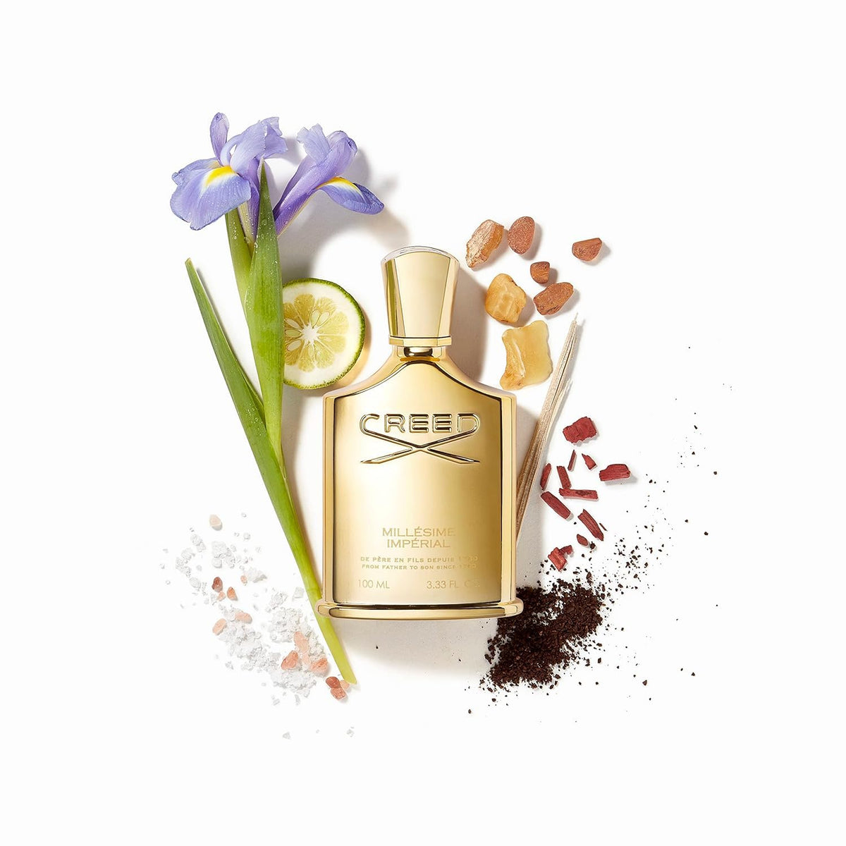 Hub Wavy Creed Millésime Impérial unisex perfume bottle with a sleek design, showcasing the luxury woody fresh scent.