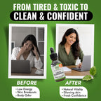 Benevolent Chlorophyll Liquid Drops for Internal Freshness, Peppermint