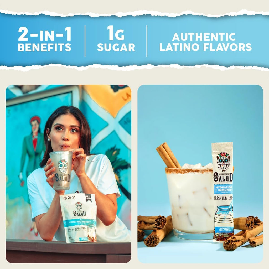 Salud 2-in-1 Hydration + Immunity Drink Mix, Horchata