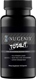 Nugenix Total-T, Free and Total Testosterone Booster for Men, 90 Count